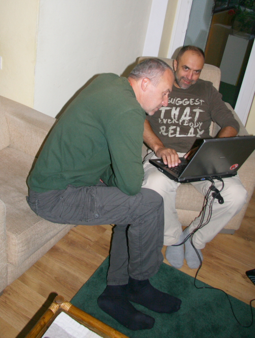 with sambor in his house.JPG